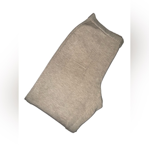 Theory Heathered Khaki Pull-On Pants Size L Elastic Waist Pockets 27.5 - Picture 8 of 12